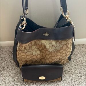 Coach Lexy Shoulder Bag + Matching Wallet